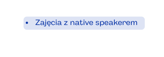 Zajęcia z native speakerem